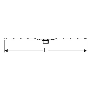 Geberit CleanLine80 zuhanyfolyóka 154.442.KS.1