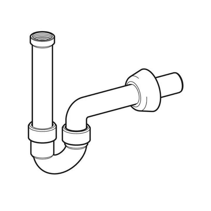 Geberit csőszifon mosdóhoz és bidéhez, hátsó kifolyású, d40mm, G1 1/4", alpin fehér 151.100.11.1