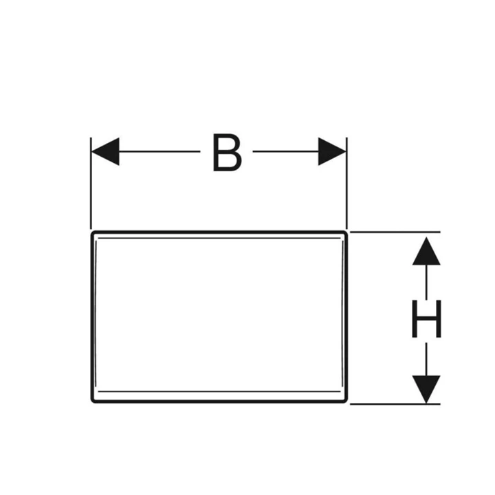 Geberit Delta takarólap, csavarral rögzíthető, szálcsiszolt 115.103.00.1