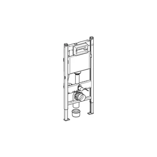 Geberit Duofix fali WC szerelőelem, 112 cm, Delta 12 cm-es falsík alatti öblítőtartállyal 111.153.00.1