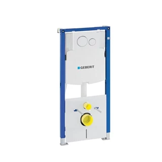 Geberit Duofix fali WC szerelőelem, 112 cm, Sigma 12 cm-es falsík alatti öblítőtartállyal, Sigma20 működtetőlappal 111.3