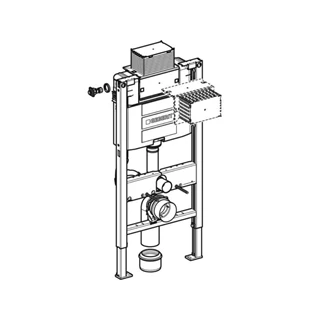Geberit Duofix fali WC szerelőelem, 98 cm, Omega 12 cm-es falsík alatti öblítőtartállyal 111.030.00.1 Geberit Duofix fali WC szerelőelem, 98 cm, Omega 12 cm-es falsík alatti öblítőtartállyal 111.030.00.1