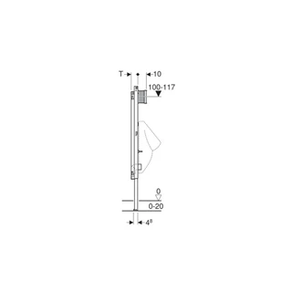 Geberit Duofix vizelde elem, 130 cm, univerzális, Basic vizeldevezérléshez 111.665.00.5 Geberit Duofix vizelde elem, 130 cm, univerzális, Basic vizeldevezérléshez 111.665.00.5
