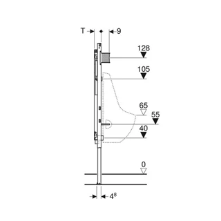 Geberit Duofix vizelde elem, 144 cm, Tamaro 111.619.00.1 Geberit Duofix vizelde elem, 144 cm, Tamaro 111.619.00.1