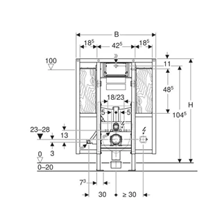 Geberit Duofix fali WC szerelőelem, 112 cm, Sigma 12 cm-es falsík alatti öblítőtartállyal, akadálymentes, kapaszkodókhoz Geberit Duofix fali WC szerelőelem, 112 cm, Sigma 12 cm-es falsík alatti öblítőtartállyal, akadálymentes, kapaszkodókhoz