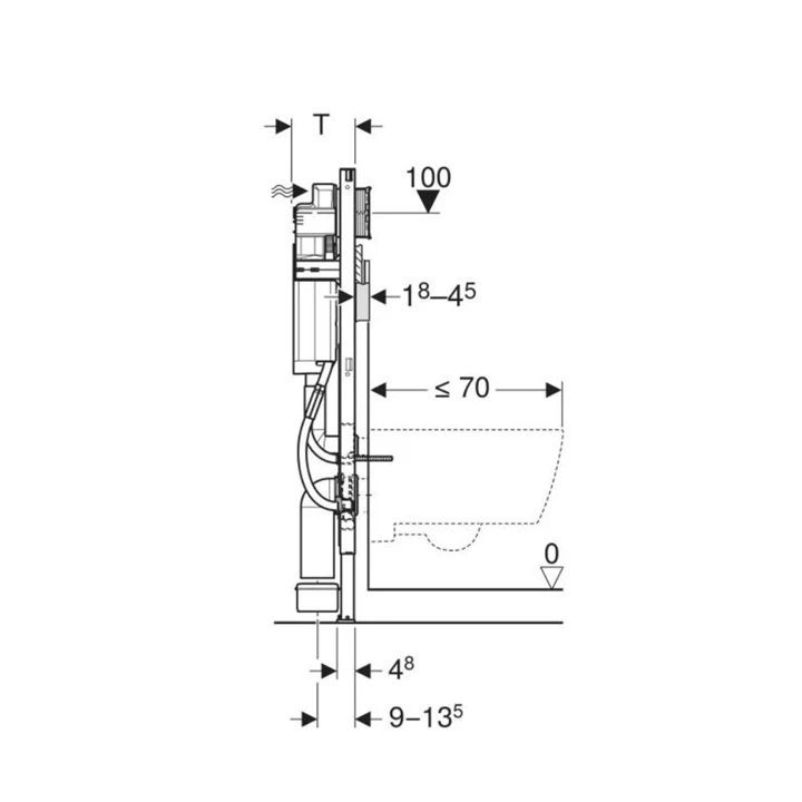 Geberit Duofix fali WC szerelőelem, 112 cm, Sigma 12 cm-es falsík alatti öblítőtartállyal, akadálymentes, kapaszkodókhoz Geberit Duofix fali WC szerelőelem, 112 cm, Sigma 12 cm-es falsík alatti öblítőtartállyal, akadálymentes, kapaszkodókhoz