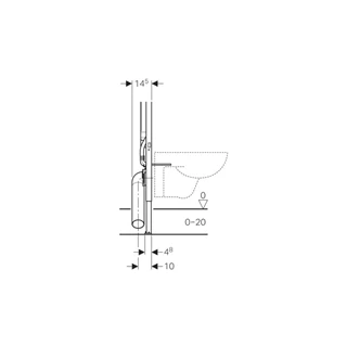 Geberit Duofix fali WC szerelőelem, 114 cm, Sigma 8 cm-es falsík alatti öblítőtartállyal 111.796.00.1 Geberit Duofix fali WC szerelőelem, 114 cm, Sigma 8 cm-es falsík alatti öblítőtartállyal 111.796.00.1