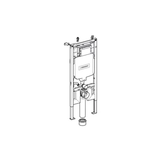 Geberit Duofix fali WC szerelőelem, 114 cm, Sigma 8 cm-es falsík alatti öblítőtartállyal 111.796.00.1