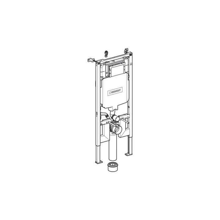 Geberit Duofix fali WC szerelőelem, 114 cm, Sigma 8 cm-es falsík alatti öblítőtartállyal 111.796.00.1