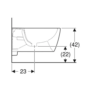 Geberit iCon fali bidé, zárt forma 501.898.00.1 Geberit iCon fali bidé, zárt forma 501.898.00.1