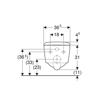 Geberit iCon Square mélyöblítésű fali WC szett 54 cm, zárt forma, Rimfree, gyorskioldós, lecsapódásgátlós WC-ülőkével 50