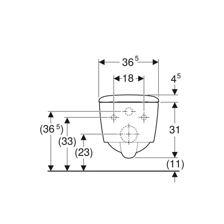 Geberit iCon Square mélyöblítésű fali WC szett 54 cm, zárt forma, Rimfree, gyorskioldós, lecsapódásgátlós WC-ülőkével 50