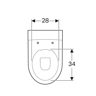 Geberit iCon álló WC, mélyöblítésű, alsó vagy hátsó kifolyású, falhoz illeszkedő, zárt formájú, Rimfree, 56cm 214020000 Geberit iCon álló WC, mélyöblítésű, alsó vagy hátsó kifolyású, falhoz illeszkedő, zárt formájú, Rimfree, 56cm 214020000