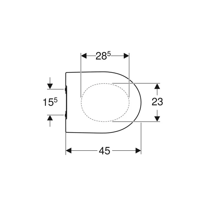 Geberit iCon WC-ülőke, lecsapódásgátlós, gyorskioldós zsanérral, rögzítés felülről 500.835.01.1 Geberit iCon WC-ülőke, lecsapódásgátlós, gyorskioldós zsanérral, rögzítés felülről 500.835.01.1