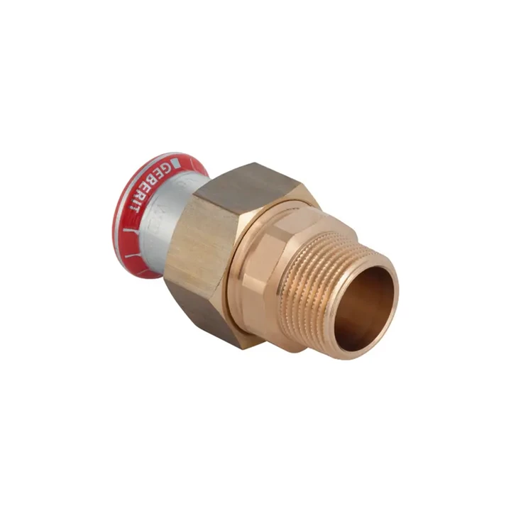 Geberit Mapress szénacél KM átmeneti csatlakozó idom, d35, R1 1/4", G1 1/2" 25338