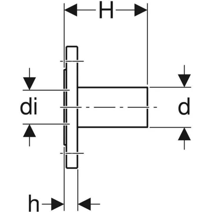 Geberit Mapress szénacél PN 10/16 karima, egyenes csővéggel, DN32, d35/32 23786