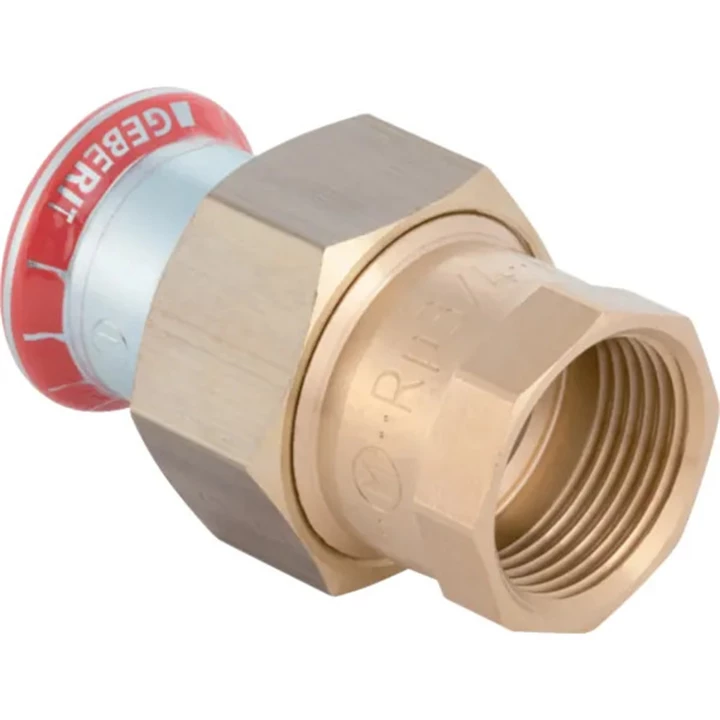 Geberit Mapress szénacél BM átmeneti csatlakozó idom, d42, Rp1 1/2", G1 3/4" 25308
