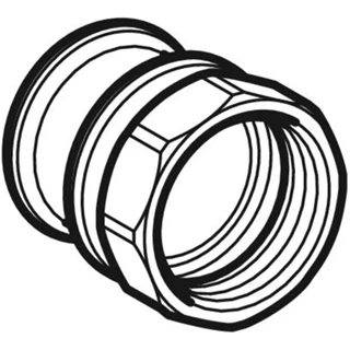 Geberit Mapress szénacél BM átmeneti idom, d42, Rp1 1/2" 21814