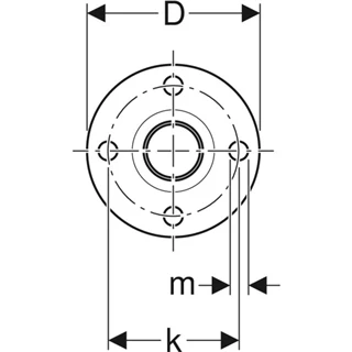 Geberit Mapress szénacél PN 10/16 karima, egyenes csővéggel, DN40, d42/39 23787