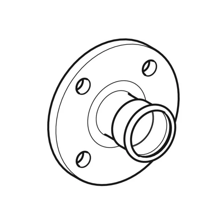Geberit Mapress szénacél PN 10/16 karima, présvéggel, DN50, d54/51 23758