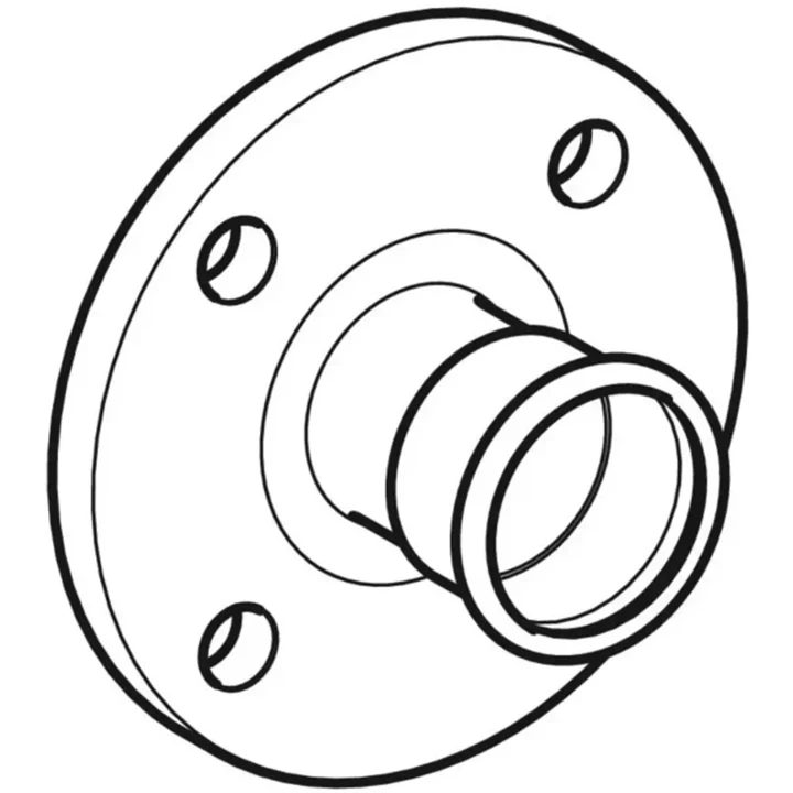 Geberit Mapress szénacél PN 10/16 karima, présvéggel, DN65, d76.1/72 23759