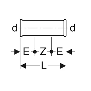 Geberit Mapress szénacél áttoló karmantyú, d88.9 22110