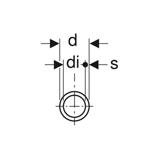 Geberit Mapress rozsdamentes acél rendszercső, CrNiMo, nagy köteg, d18, 1.4401 39003