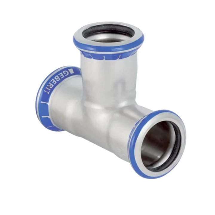 Geberit Mapress rozsdamentes acél egál T-idom: d=22mm 31004