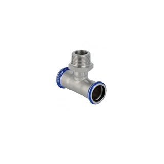 Geberit Mapress rozsdamentes acél KM T-idom, d22, R3/4", d22 31458