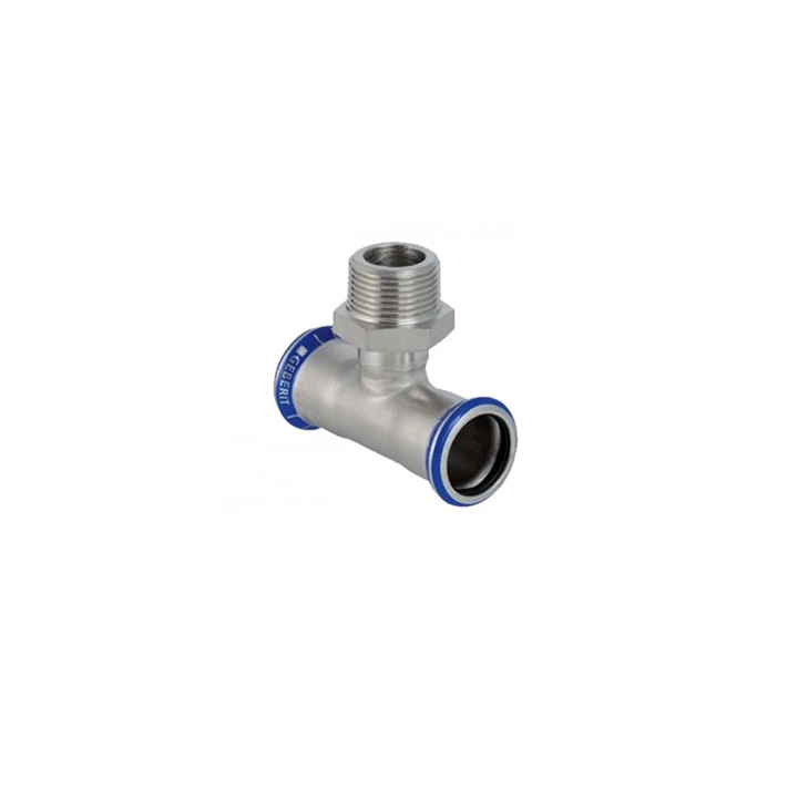 Geberit Mapress rozsdamentes acél KM T-idom, d22, R3/4", d22 31458