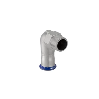 Geberit Mapress rozsdamentes acél 90°-os KM könyök, d28, R1" 33836