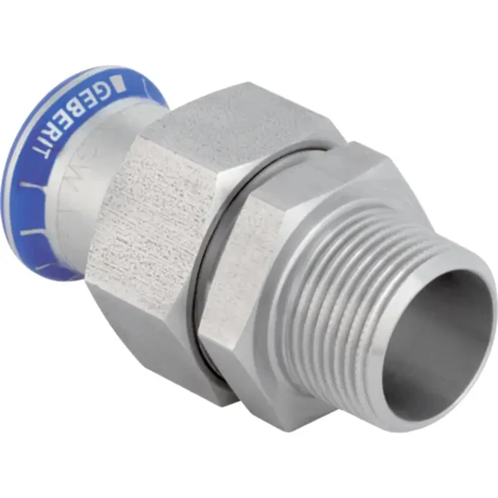 Geberit Mapress rozsdamentes acél KM átmeneti csatlakozó, acél hollandi, d35, R1 1/4", G1 1/2" 35368