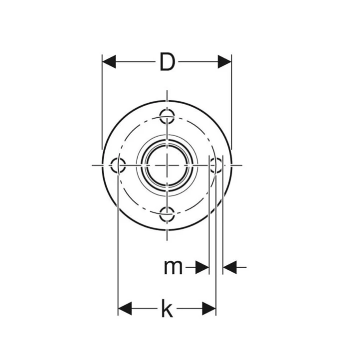 Geberit Mapress rozsdamentes acél PN 10/16 karima, présvéggel, d54 33738 Geberit Mapress rozsdamentes acél PN 10/16 karima, présvéggel, d54 33738