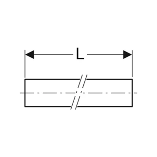 Geberit Mapress Therm rozsdamentes acél rendszercső CrTi, d35, 1.4520, ivóvízhez nem alkalmas 49106