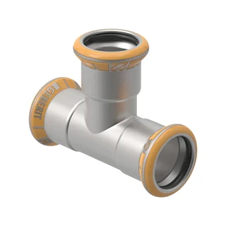 Geberit Mapress Therm rozsdamentes acél egál T-idom, d42, ivóvízhez nem alkalmas 43007