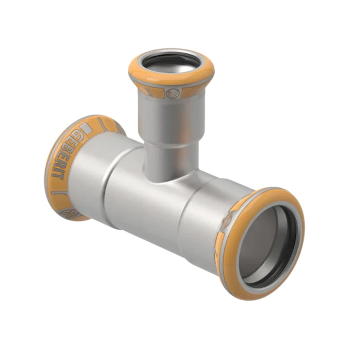 Geberit Mapress Therm rozsdamentes acél szűkített T-idom, d54/42/54, ivóvízhez nem alkalmas 41226
