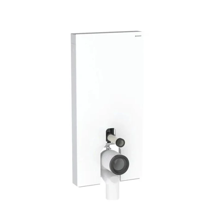 Geberit Monolith szanitermodul talpon álló WC-hez, 101 cm, fehér üveg 131.002.SI.5