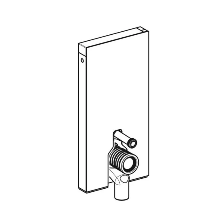 Geberit Monolith szanitermodul talpon álló WC-hez, 101 cm, fehér üveg 131.002.SI.5