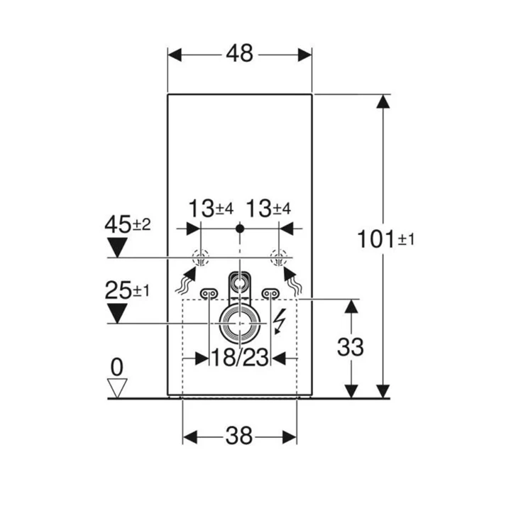 Geberit Monolith Plus szanitermodul fali WC-hez, 101 cm, fehér üveg 131.221.SI.5
