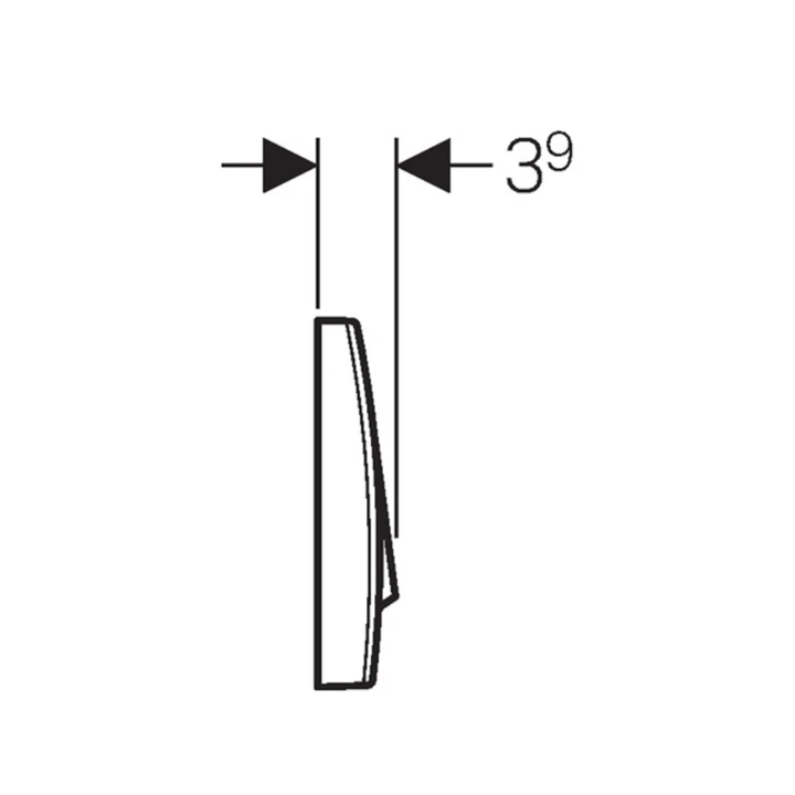 Geberit Jazzline nyomólap, matt króm 115.222.46.1