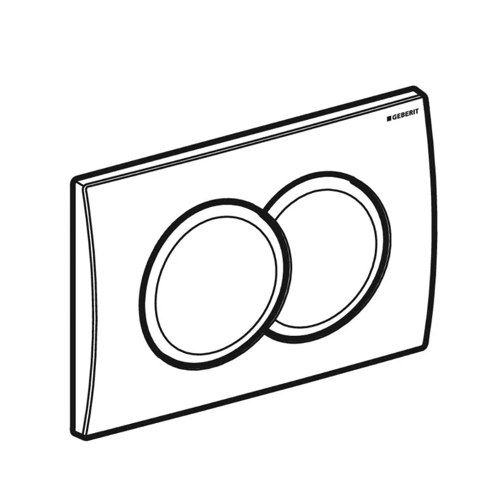 Geberit Delta01 nyomólap  - fehér 115.107.11.1