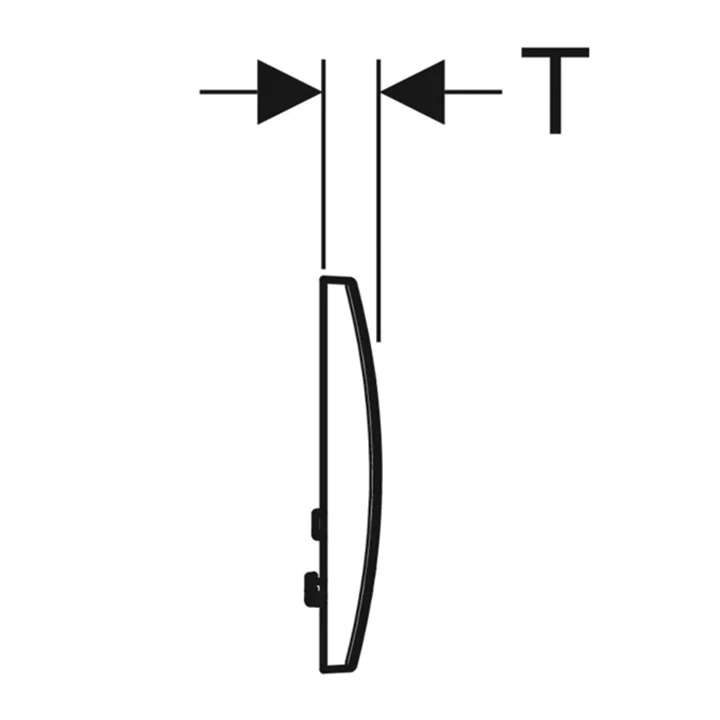 Geberit Delta01 nyomólap  - fehér 115.107.11.1