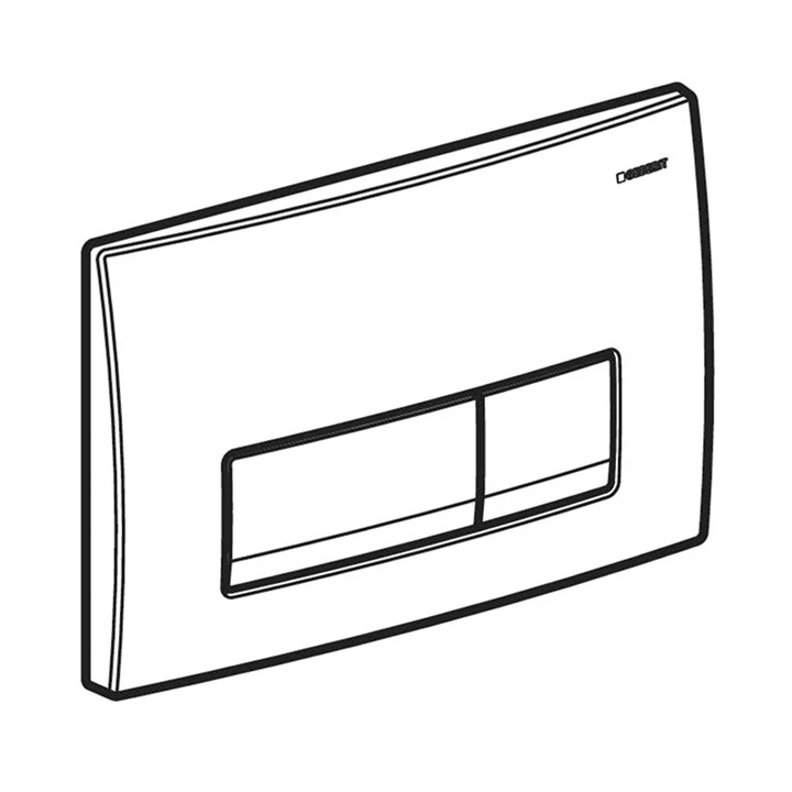 Geberit Delta50 nyomólap - fényes fekete 115.119.DW.1