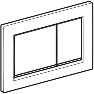 Geberit nyomólap omega 20 square, fényes króm / matt króm 115.080.KH.1 Geberit nyomólap omega 20 square, fényes króm / matt króm 115.080.KH.1