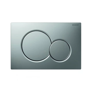 Geberit Sigma01 működtetőlap, 2 mennyiséges öblítéshez, matt króm easy-to-clean bevonat 115.770.JQ.5