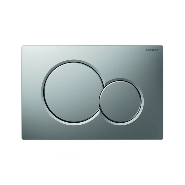 Geberit Sigma01 működtetőlap, 2 mennyiséges öblítéshez, matt króm easy-to-clean bevonat 115.770.JQ.5