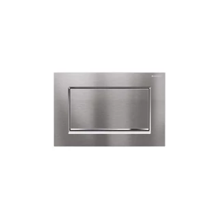 Geberit Sigma30 működtetőlap, öblítés-stop, szálcsiszolt króm easy-to-clean bevonat/fényes króm 115.893.KX.1