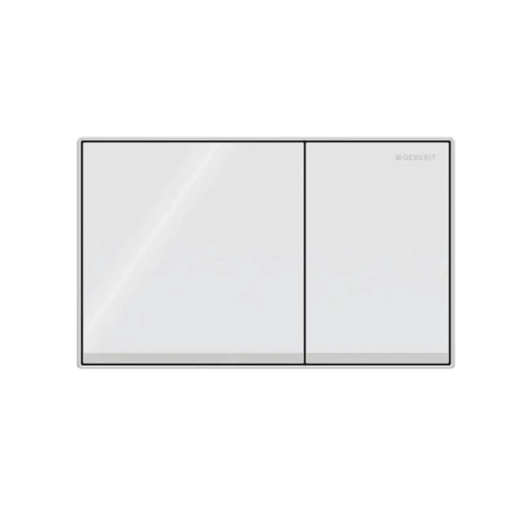 Geberit Sigma60 működtetőlap, 2 mennyiséges, falsíkba ágyazott, fehér/tükrös, magasfényű krómozott 115.640.SI.1 Geberit Sigma60 működtetőlap, 2 mennyiséges, falsíkba ágyazott, fehér/tükrös, magasfényű krómozott 115.640.SI.1
