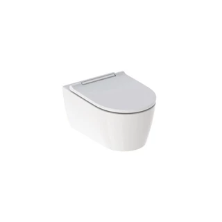 Geberit ONE fali WC-csésze, TurboFlush, WC-ülőkével, mélyöblítésű, 54cm, fényes króm, KeraTect® 500.202.01.1