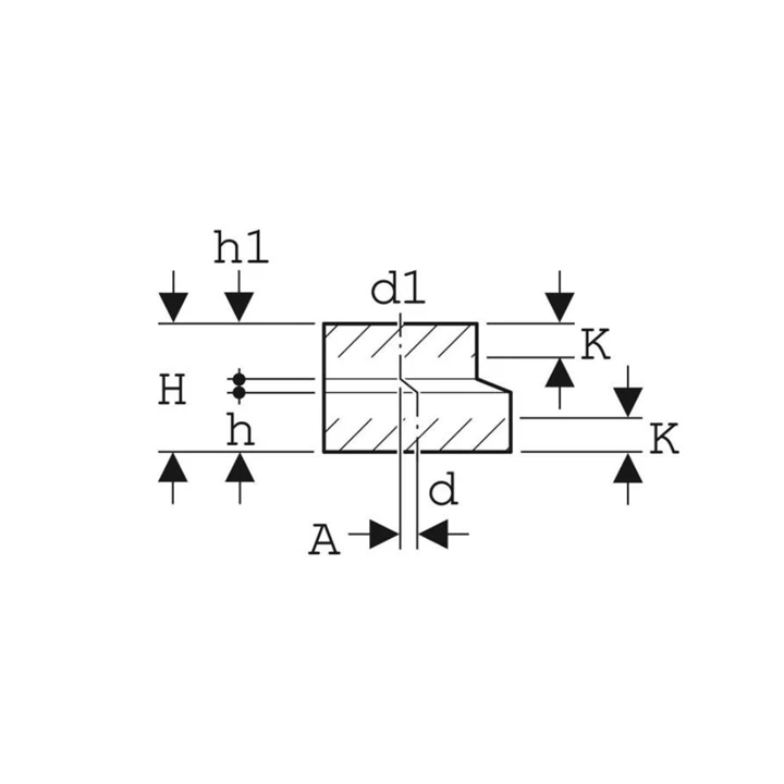 Geberit PE excentrikus szűkítő, rövid, d125/56 368.566.16.1